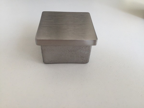 正方形のステンレス鋼の柵のためのカスタマイズ可能なステンレス鋼のエンド キャップ